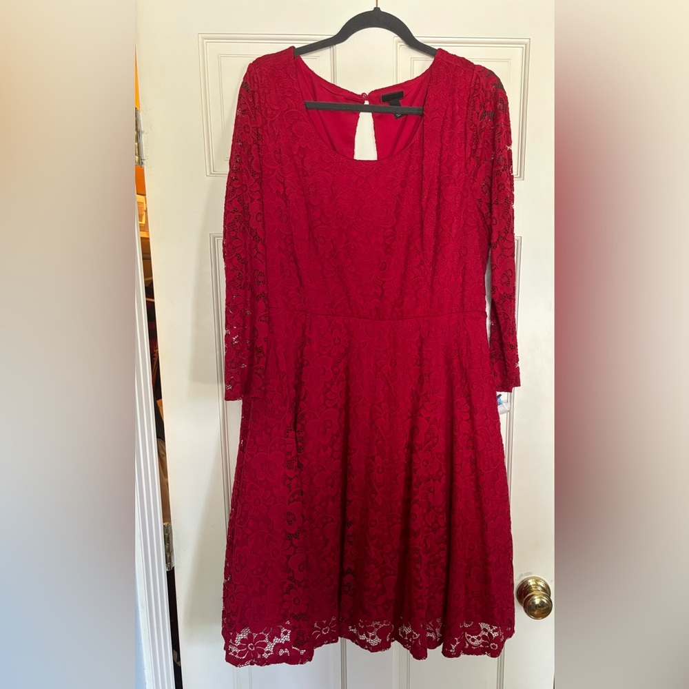 Torrid Red Lace Dress, Torrid sz 2
